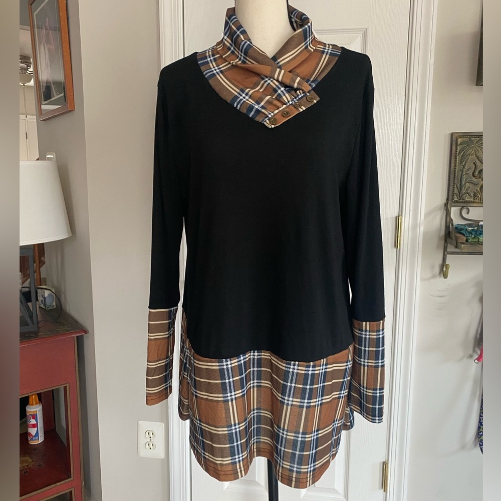 LVLX MIXED MEDIA LONG SLEEVE TOP